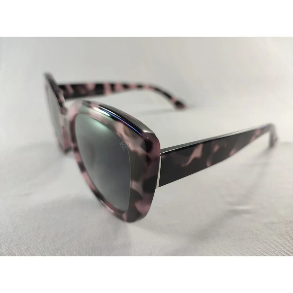 Rachel Zoe Clementine Sunglasses Women Purple Marbled‎ Tortoise Cat Eye 52mm